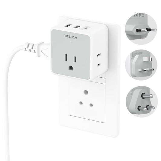 TESSAN All-European and UK Travel Plug Adapter Kit