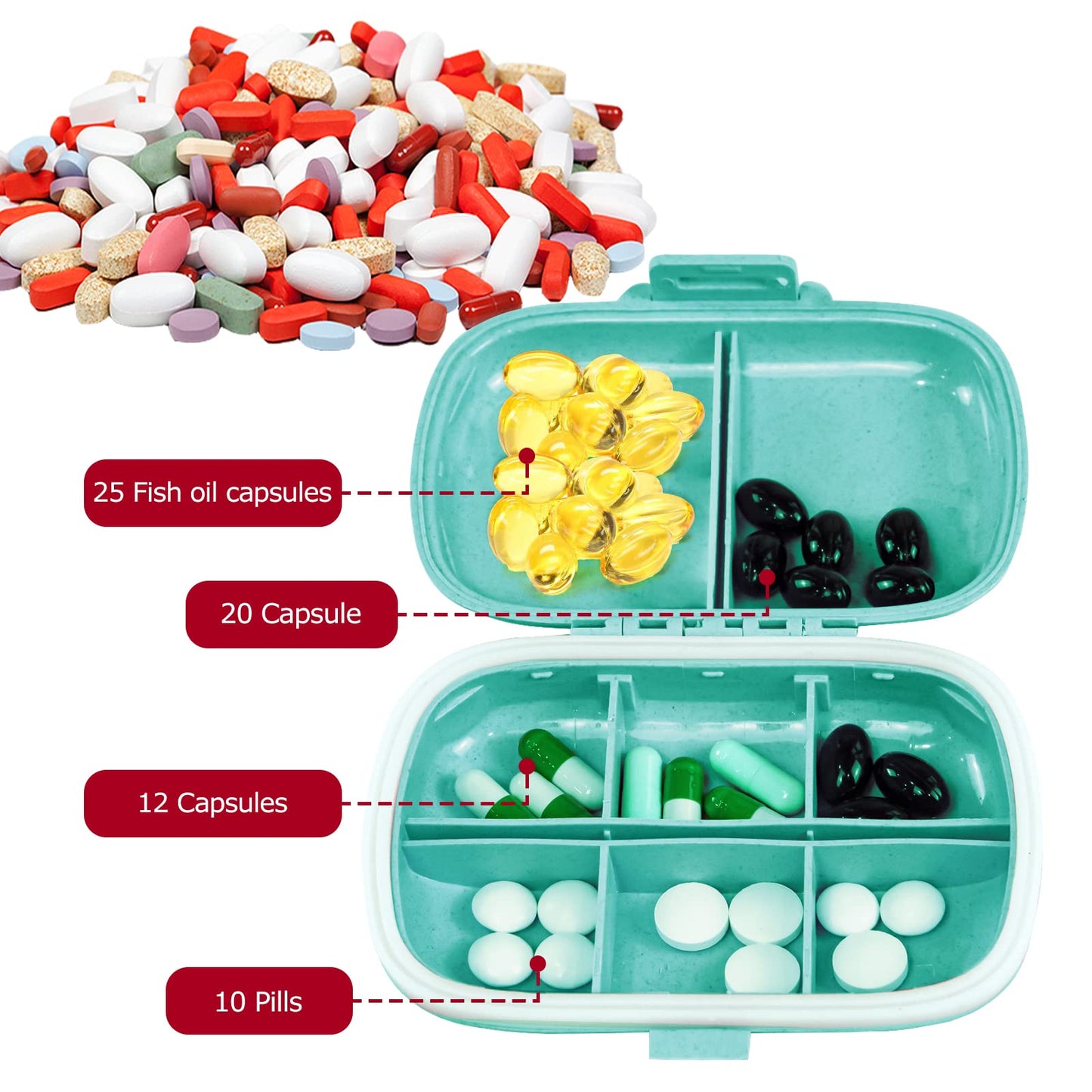 Travel Pill Organizer