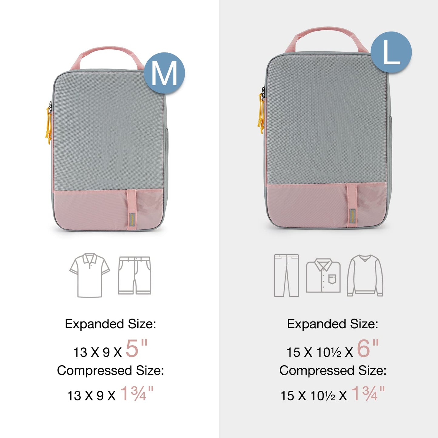 BAGSMART Compression Packing Cubes