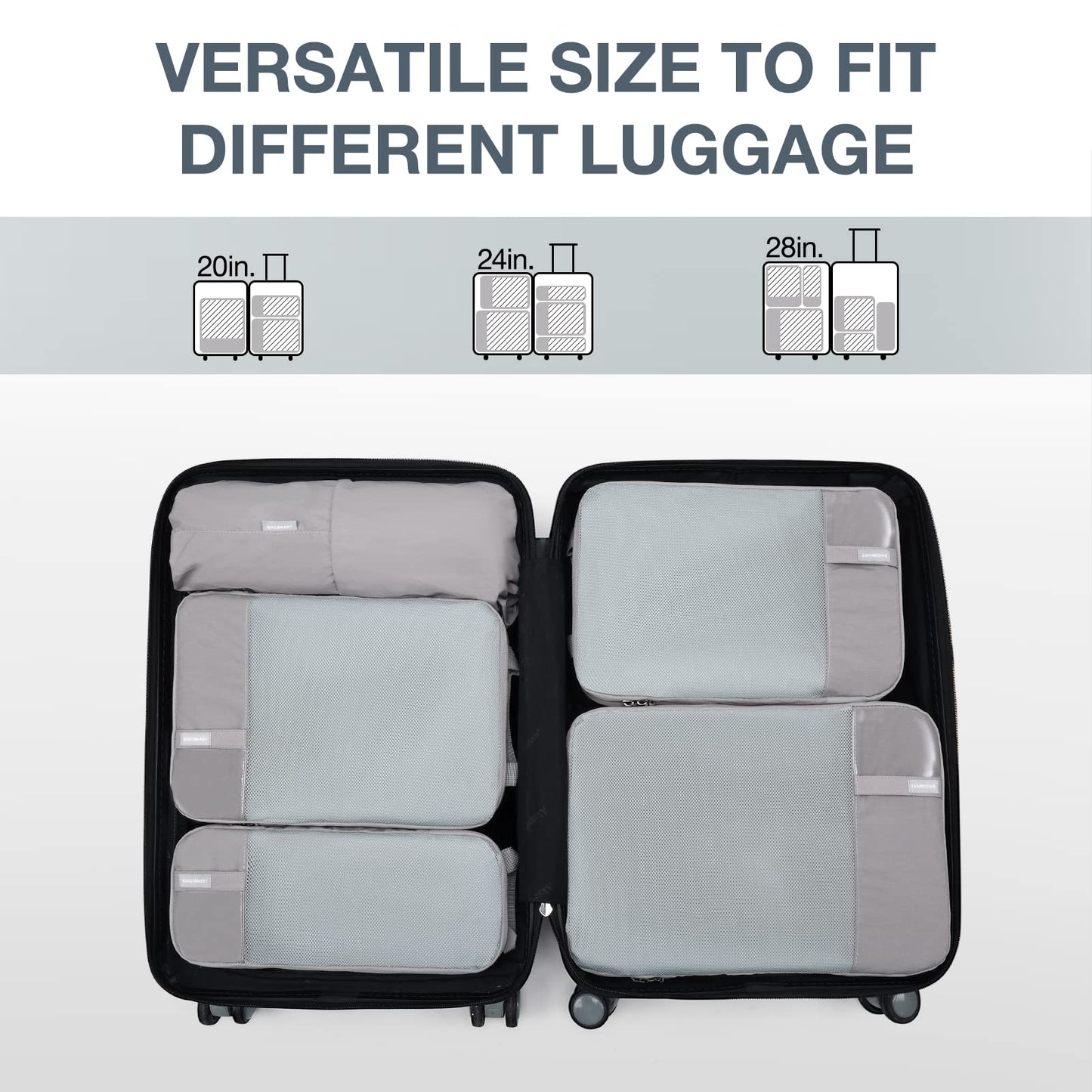 BAGSMART Compression Packing Cubes