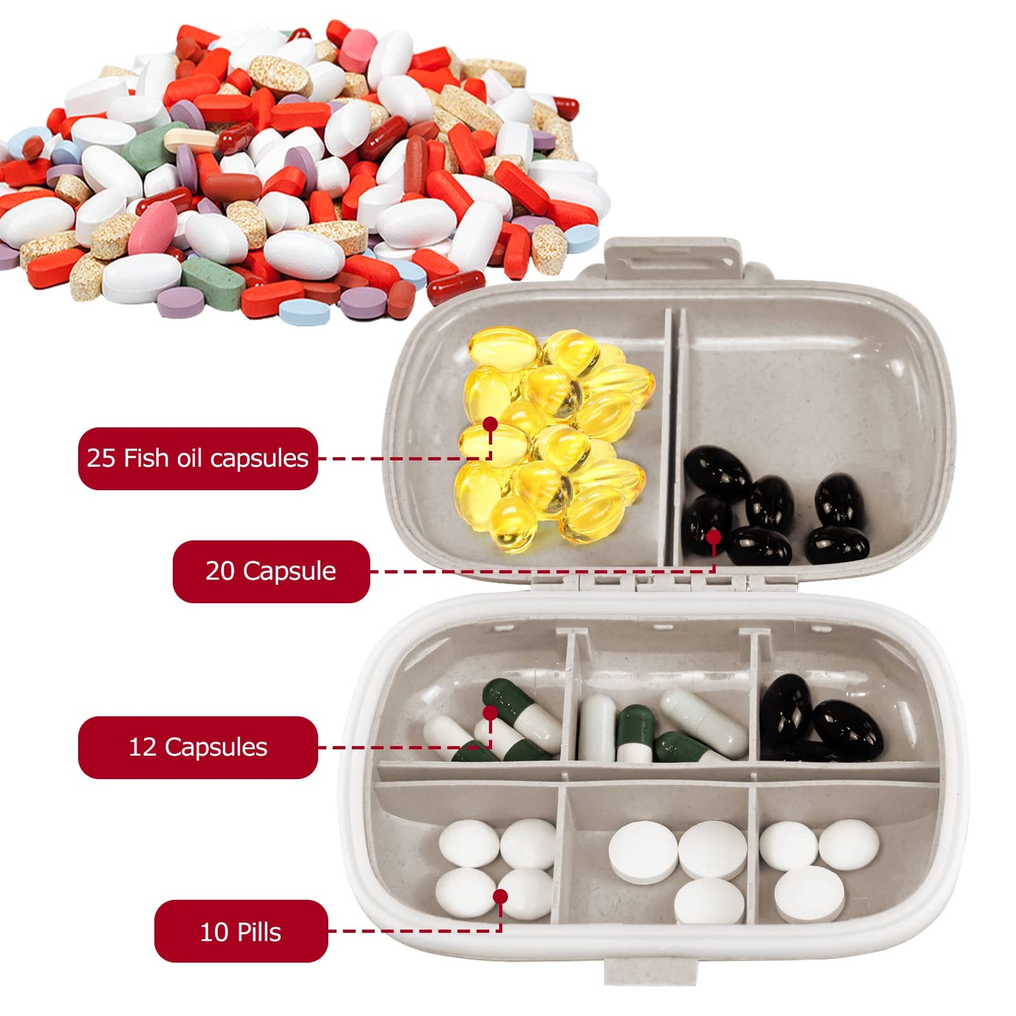 Travel Pill Organizer