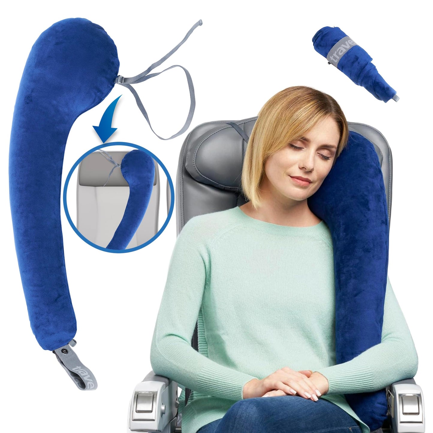 TRAVELREST All-in-One Travel Pillow for Neck & Body