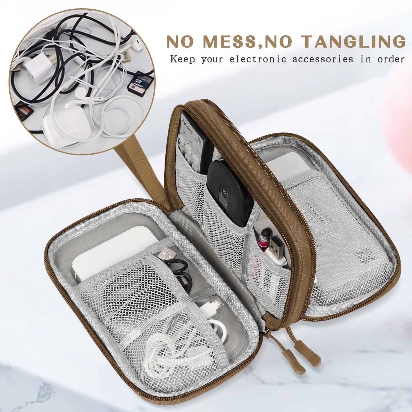 FYY Travel Cable Organizer Pouch