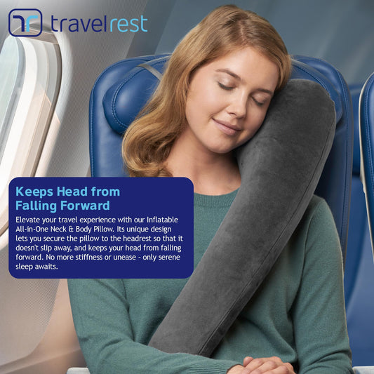 TRAVELREST All-in-One Travel Pillow for Neck & Body