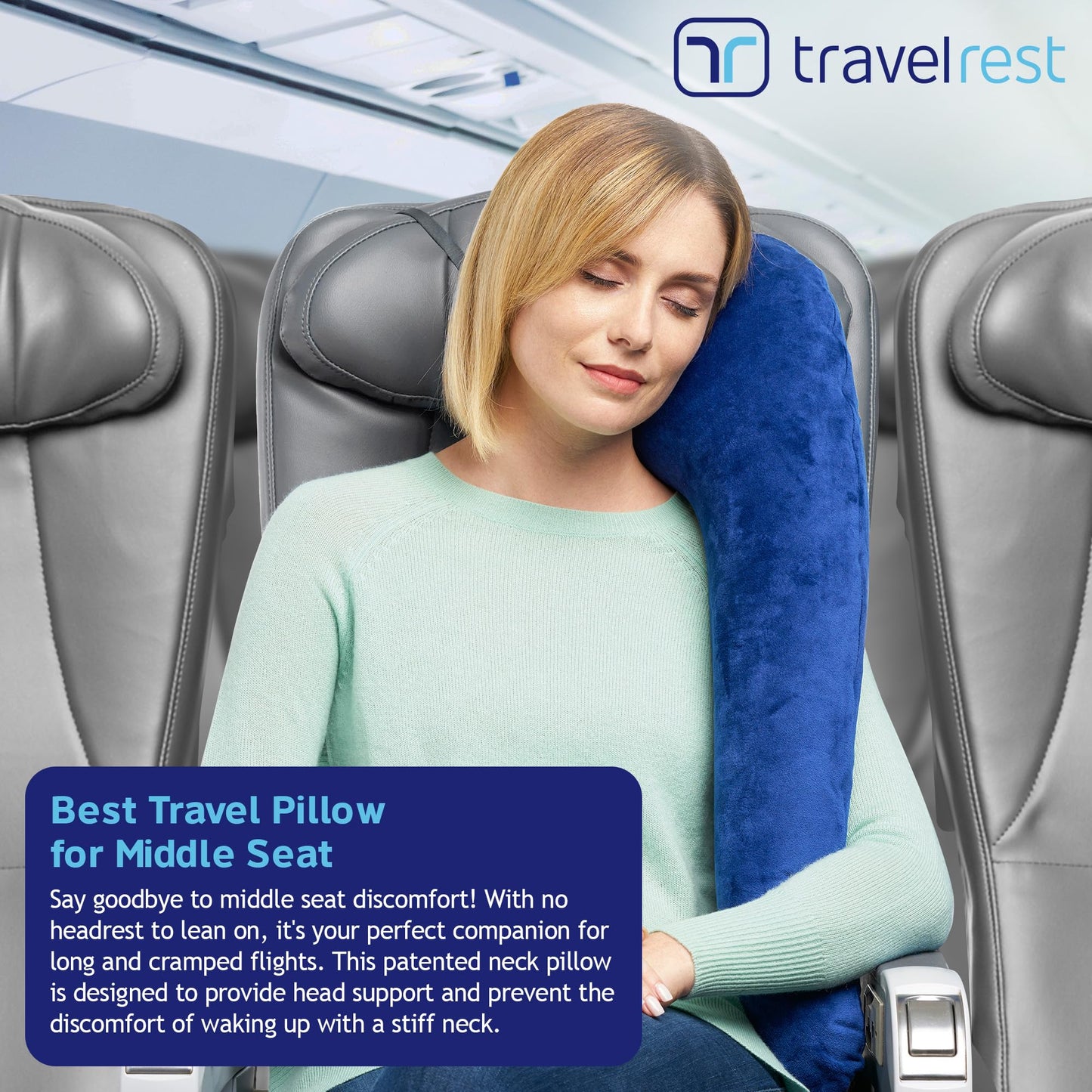 TRAVELREST All-in-One Travel Pillow for Neck & Body